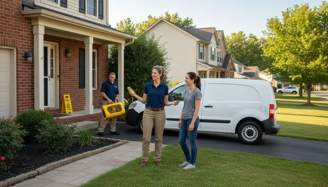 Residential water damage restoration in Salisbury, NC